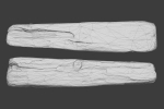 Scanned Logs Planks Sticks and Stumps