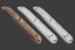Scanned Logs Planks Sticks and Stumps
