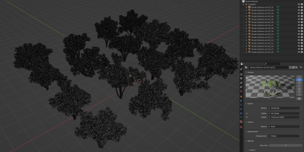 Shrubs Collection vol 241-Blender