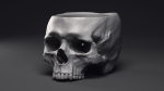 Skull Flower Pot Printable 3D Model