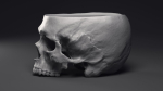 Skull Flower Pot Printable 3D Model