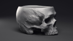 Skull Flower Pot Printable 3D Model