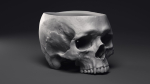 Skull Flower Pot Printable 3D Model