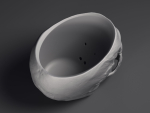 Skull Flower Pot Printable 3D Model