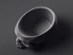 Skull Flower Pot Printable 3D Model