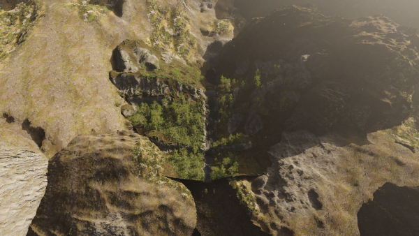 Small Waterfall Scene