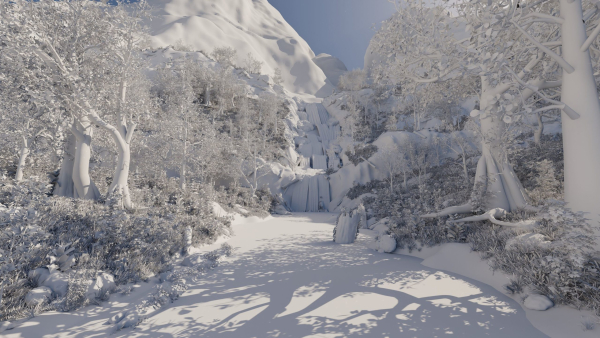 Small Waterfall Scene