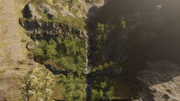 Small Waterfall Scene