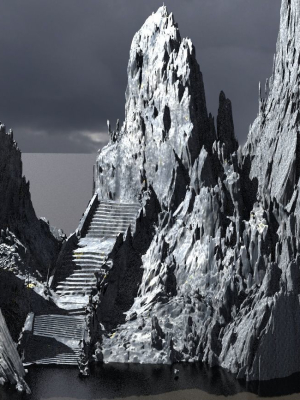 Steps Ruins on cliffs Kit bash