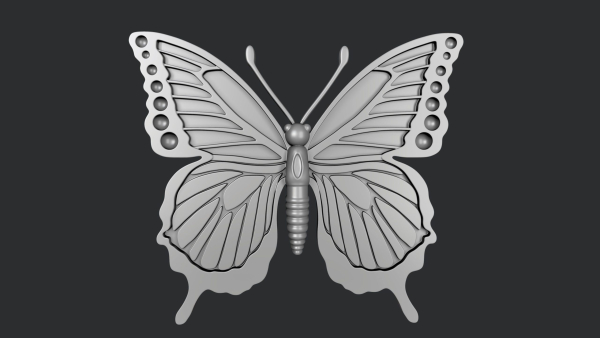 STL models for 3D printing and CNC butterfly