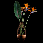 Strilicia in Grid Vase