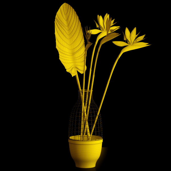 Strilicia in Grid Vase