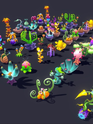 Stylize Plants and Flowers Pack 02
