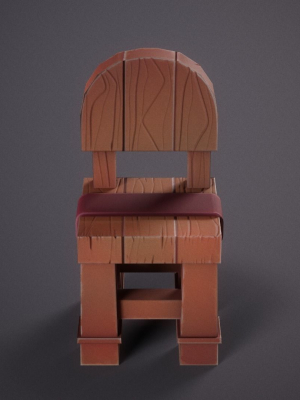 stylized-chair-3d-model-low-poly-obj-fbx-dae