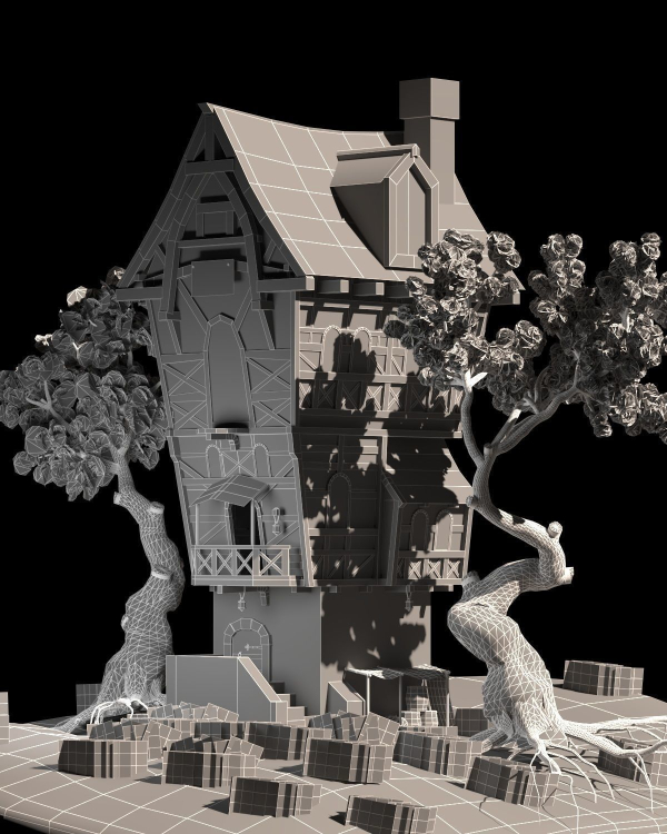 Stylized Forest Cottage