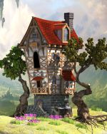 Stylized Forest Cottage