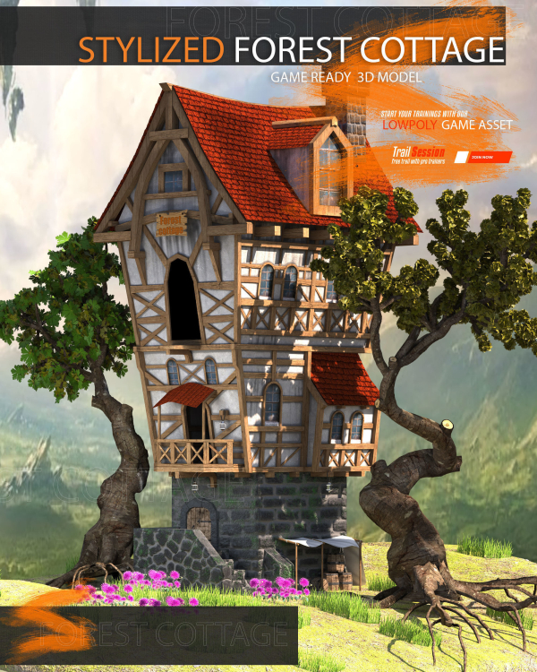 Stylized Forest Cottage