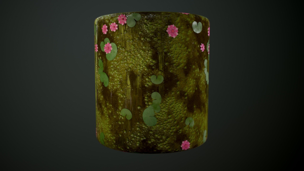 Stylized lake water material