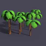 Stylized Palms LP Toon