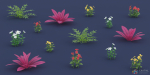 Stylized Tropical Nature and Foliage Kit