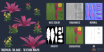 Stylized Tropical Nature and Foliage Kit