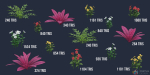 Stylized Tropical Nature and Foliage Kit