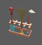 Stylized Vintage Garden Set