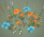 Stylized Wildflowers