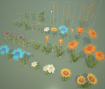 Stylized Wildflowers