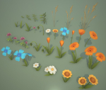 Stylized Wildflowers