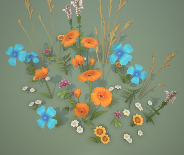Stylized Wildflowers