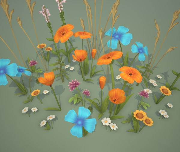 Stylized Wildflowers