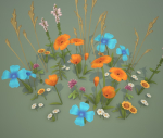 Stylized Wildflowers