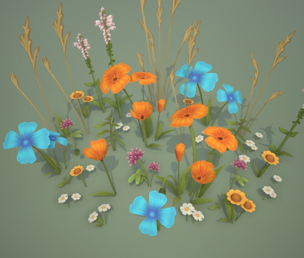 Stylized Wildflowers