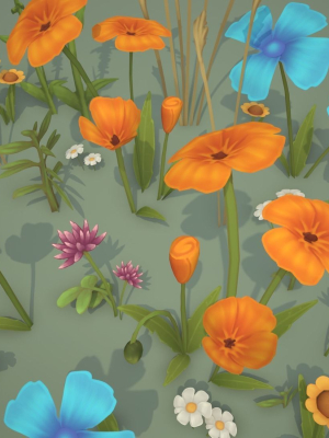 stylized-wildflowers-3d-model-b8ac3f7771