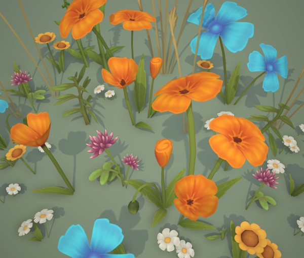Stylized Wildflowers