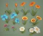 Stylized Wildflowers