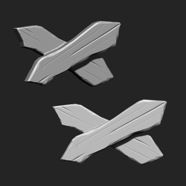 STYLIZED WOODEN PLANK MEGA PACK 4 IN ONE  73 BRUSHES