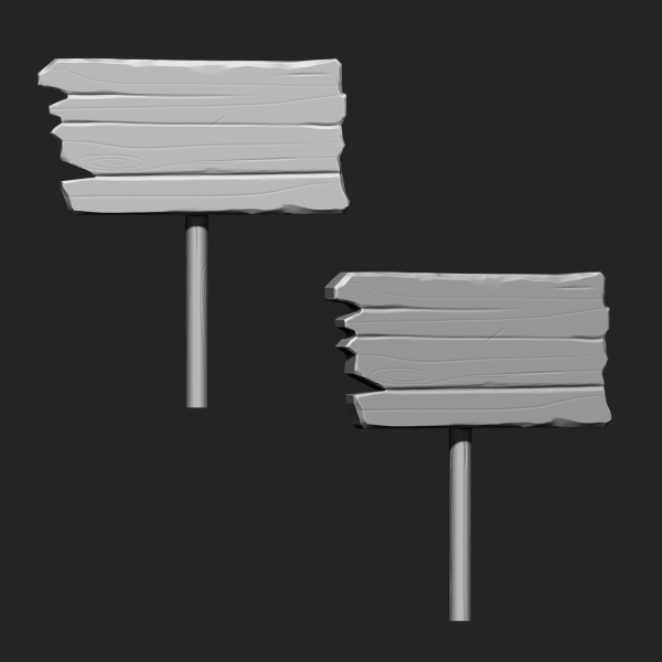 STYLIZED WOODEN PLANK MEGA PACK 4 IN ONE  73 BRUSHES