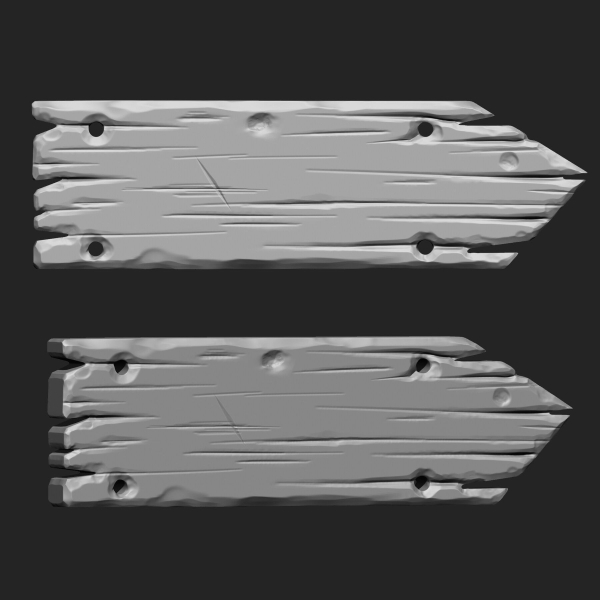STYLIZED WOODEN PLANK MEGA PACK 4 IN ONE  73 BRUSHES