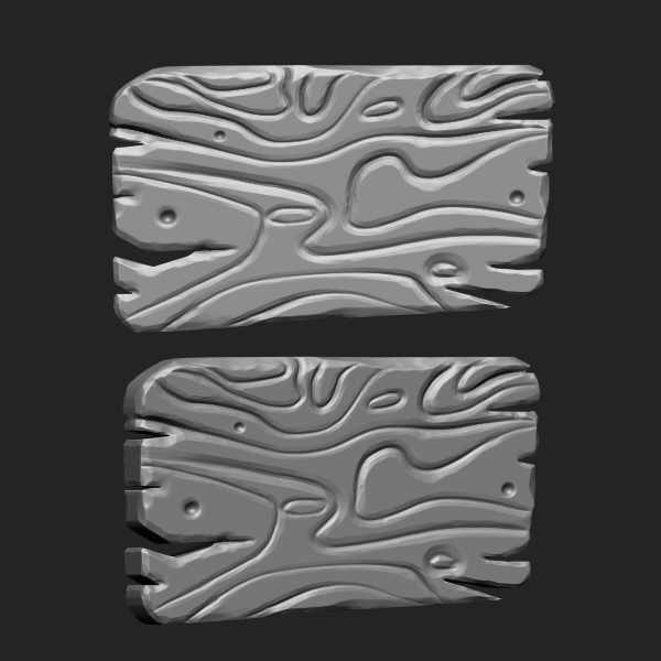 STYLIZED WOODEN PLANK MEGA PACK 4 IN ONE  73 BRUSHES
