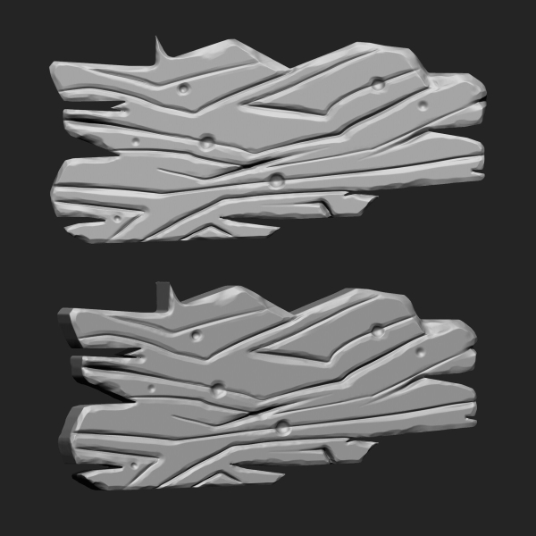STYLIZED WOODEN PLANK MEGA PACK 4 IN ONE  73 BRUSHES