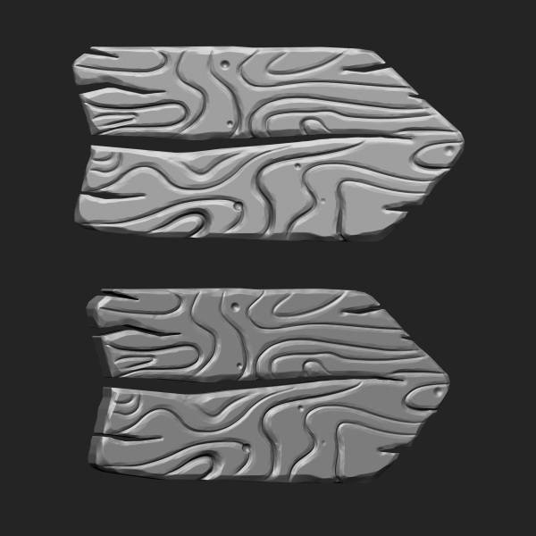 STYLIZED WOODEN PLANK MEGA PACK 4 IN ONE  73 BRUSHES