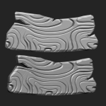 STYLIZED WOODEN PLANK MEGA PACK 4 IN ONE  73 BRUSHES
