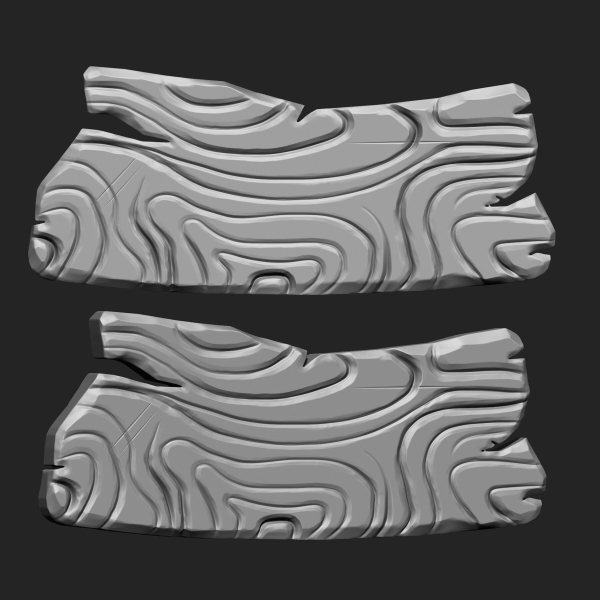 STYLIZED WOODEN PLANK MEGA PACK 4 IN ONE  73 BRUSHES