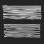 STYLIZED WOODEN PLANK MEGA PACK 4 IN ONE  73 BRUSHES