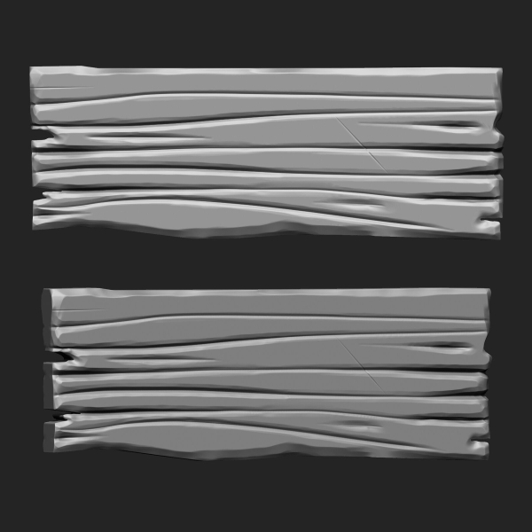 STYLIZED WOODEN PLANK MEGA PACK 4 IN ONE  73 BRUSHES