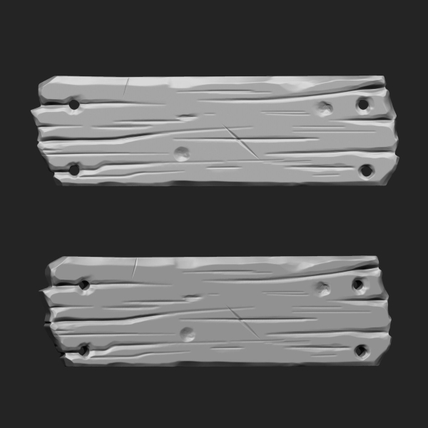 STYLIZED WOODEN PLANK MEGA PACK 4 IN ONE  73 BRUSHES