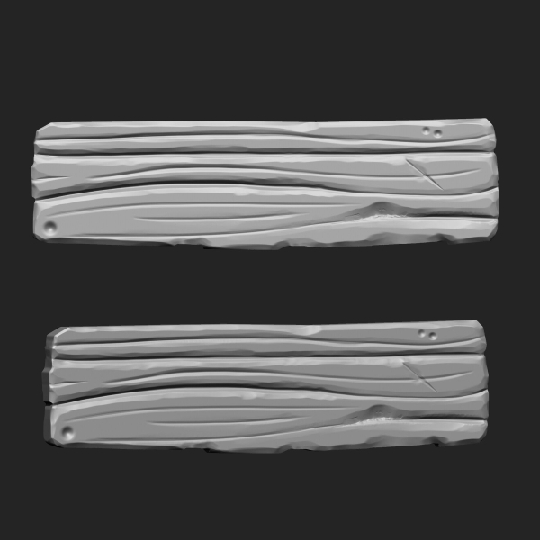 STYLIZED WOODEN PLANK MEGA PACK 4 IN ONE  73 BRUSHES