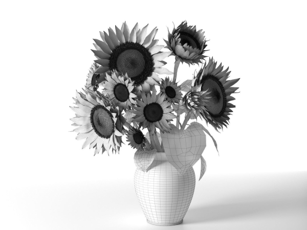 Sunflower in Vase